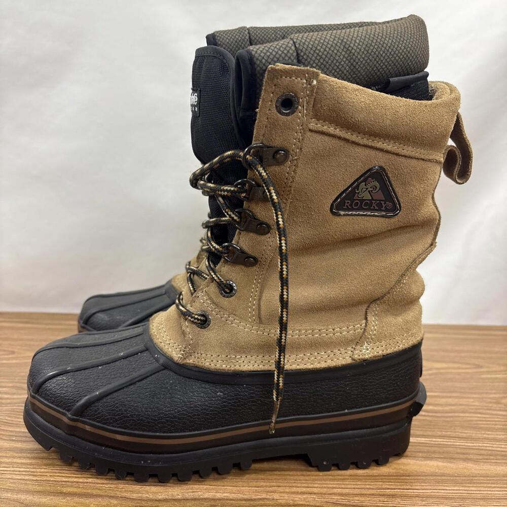 ROCKY JASPER 7856 MENS THINSULATE STEEL SHANK LEATHER BOOTS SIZE 7 M - Picture 3 of 12